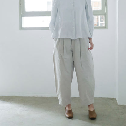 SALUÉ／【受注商品】エッグチノパンツ／コットンリネン  size 0