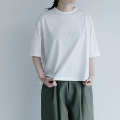 SALUÉ／white label スムース ハーフスリーブTシャツ