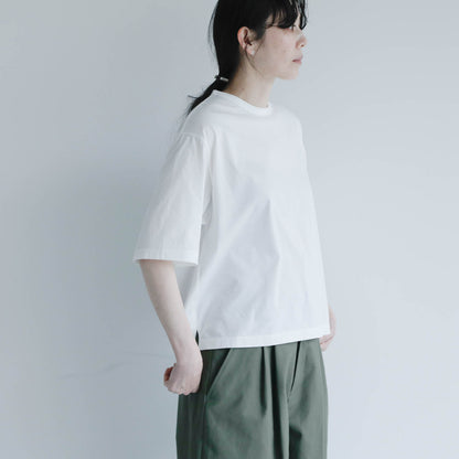 SALUÉ／white label スムース ハーフスリーブTシャツ