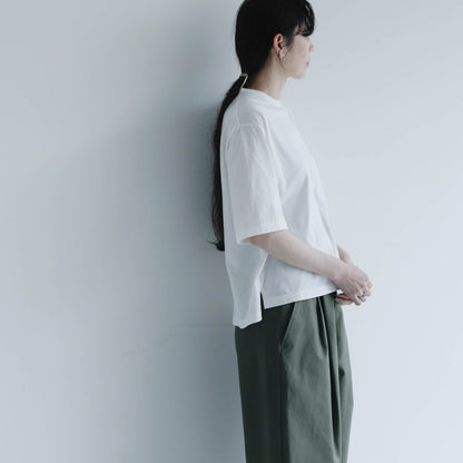 SALUÉ／white label スムース ハーフスリーブTシャツ