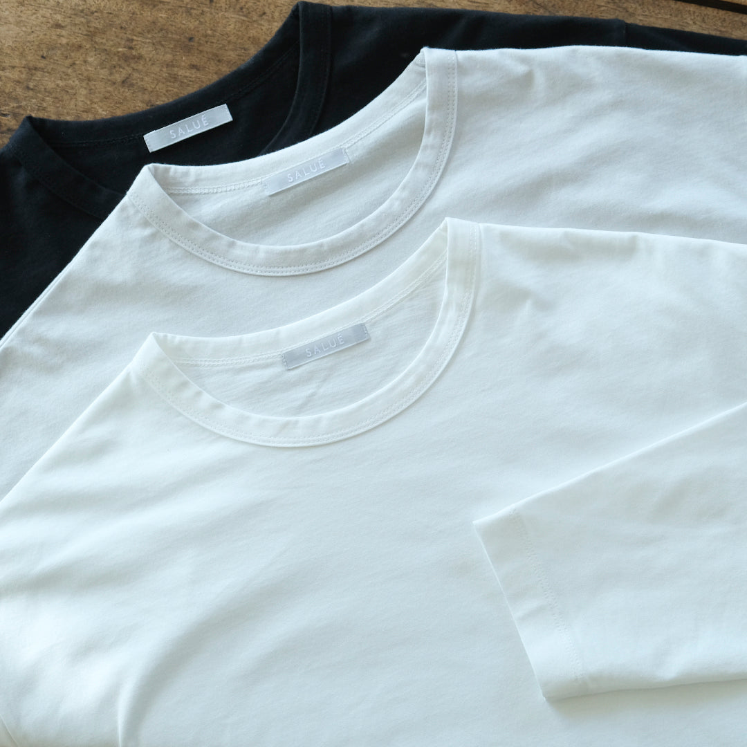 SALUÉ／white label スムース ロングスリーブTシャツ