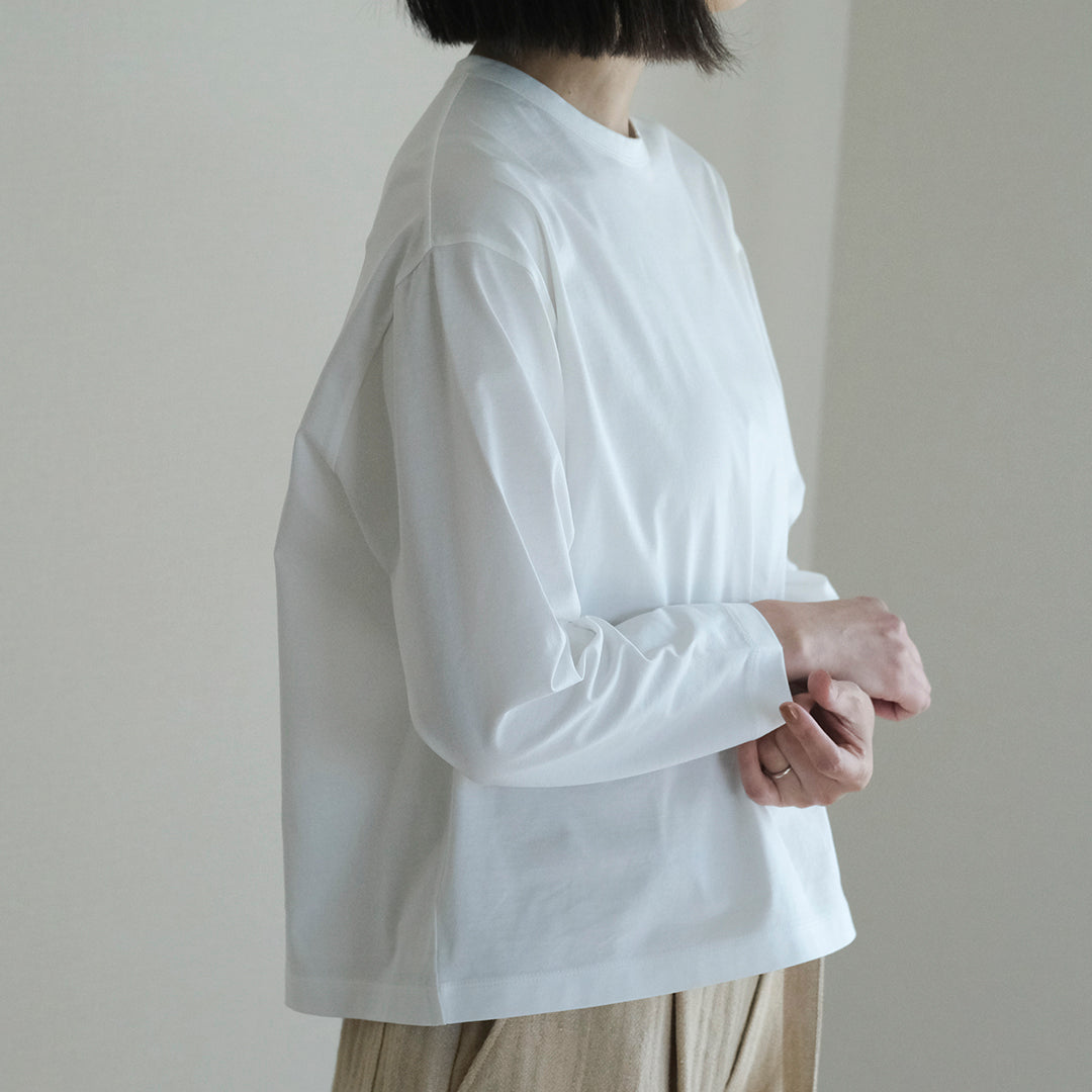 SALUÉ／white label スムース ロングスリーブTシャツ