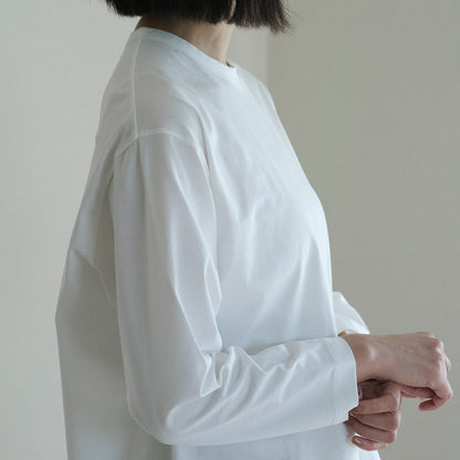 SALUÉ／white label スムース ロングスリーブTシャツ