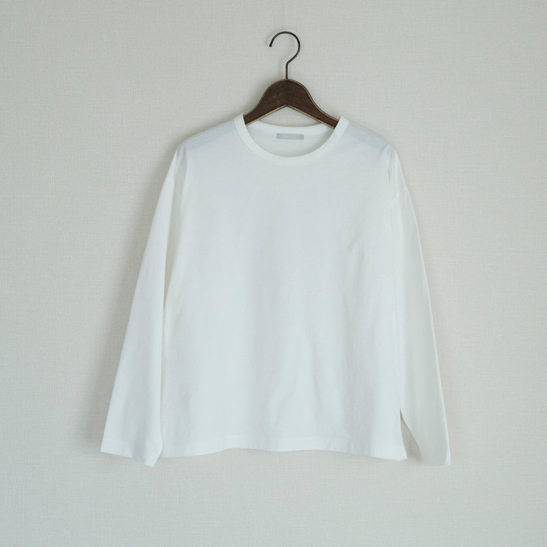 SALUÉ／white label スムース ロングスリーブTシャツ