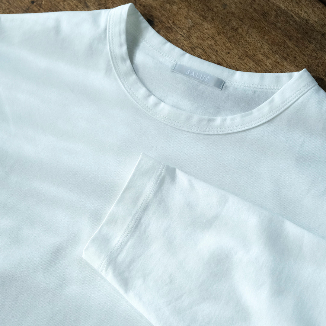 SALUÉ／white label スムース ロングスリーブTシャツ