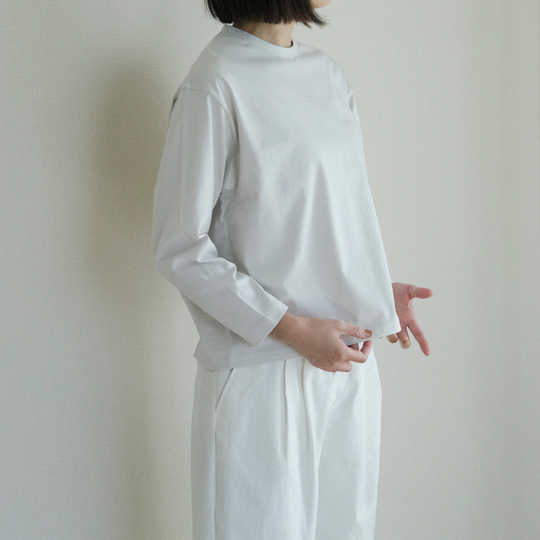 SALUÉ／white label スムース ロングスリーブTシャツ