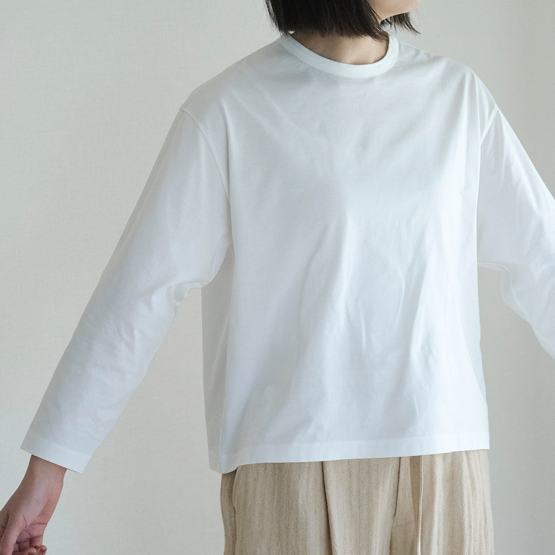 SALUÉ／white label スムース ロングスリーブTシャツ