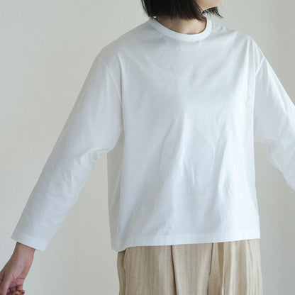 SALUÉ／white label スムース ロングスリーブTシャツ