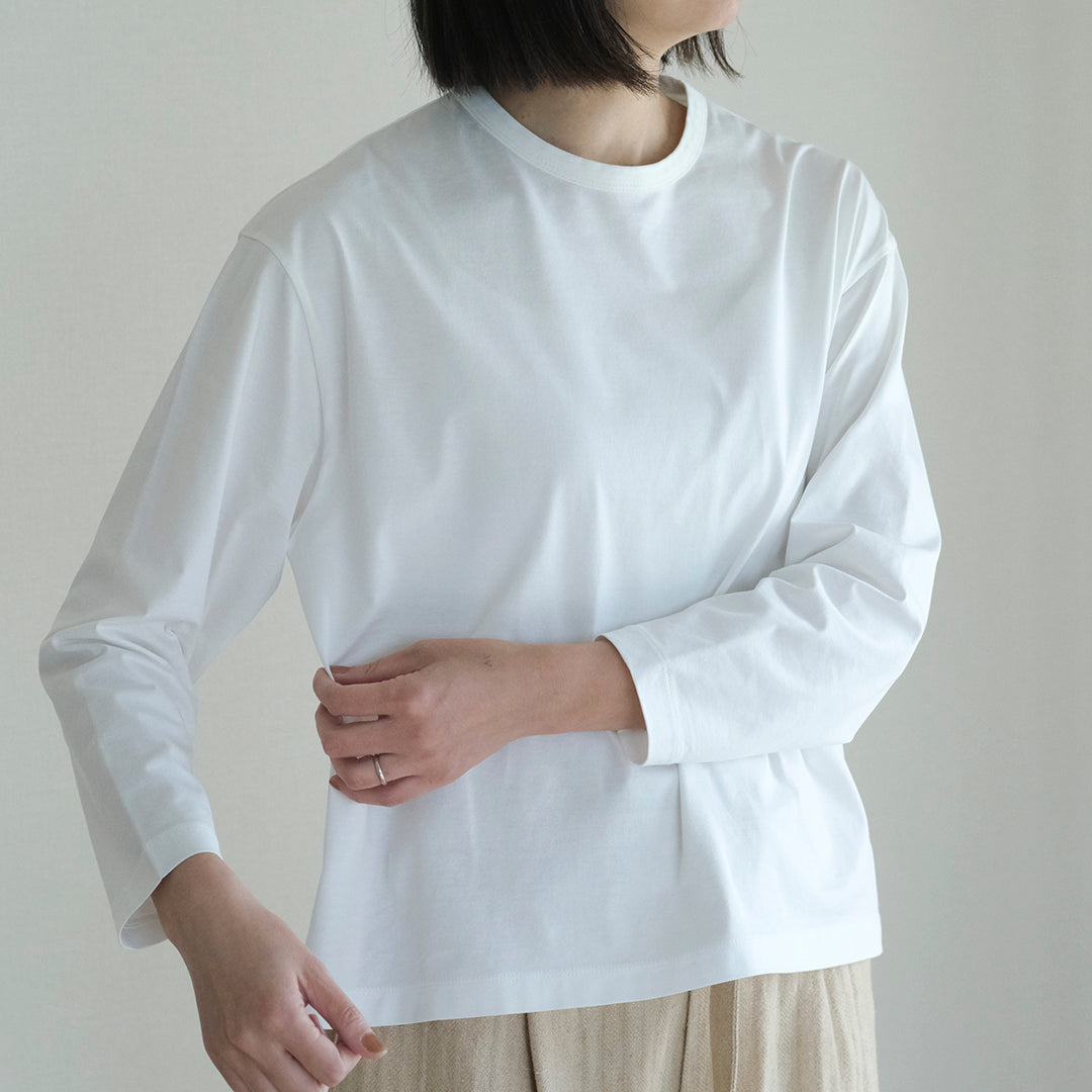 SALUÉ／white label スムース ロングスリーブTシャツ