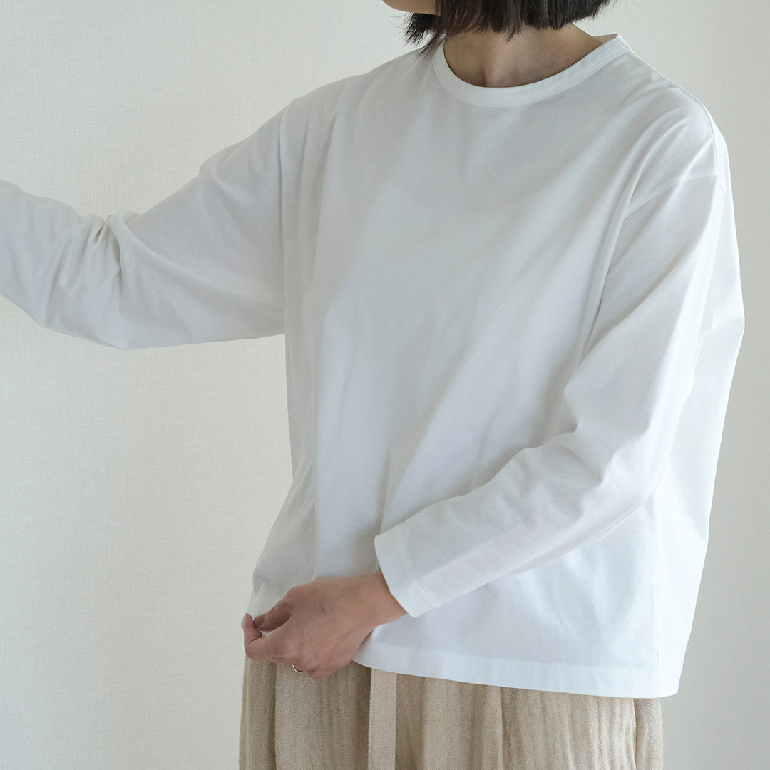 SALUÉ／white label スムース ロングスリーブTシャツ
