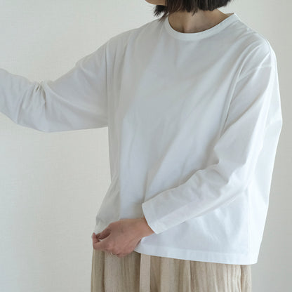 SALUÉ／white label スムース ロングスリーブTシャツ
