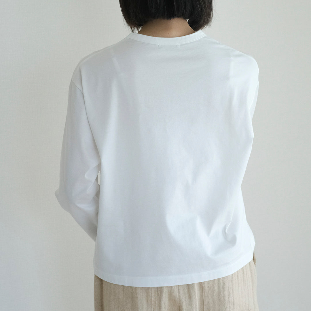 SALUÉ／white label スムース ロングスリーブTシャツ