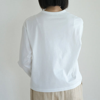 SALUÉ／white label スムース ロングスリーブTシャツ