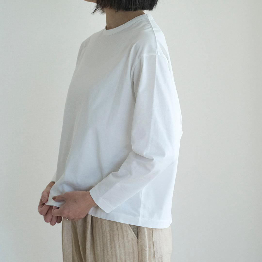 SALUÉ／white label スムース ロングスリーブTシャツ