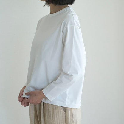 SALUÉ／white label スムース ロングスリーブTシャツ