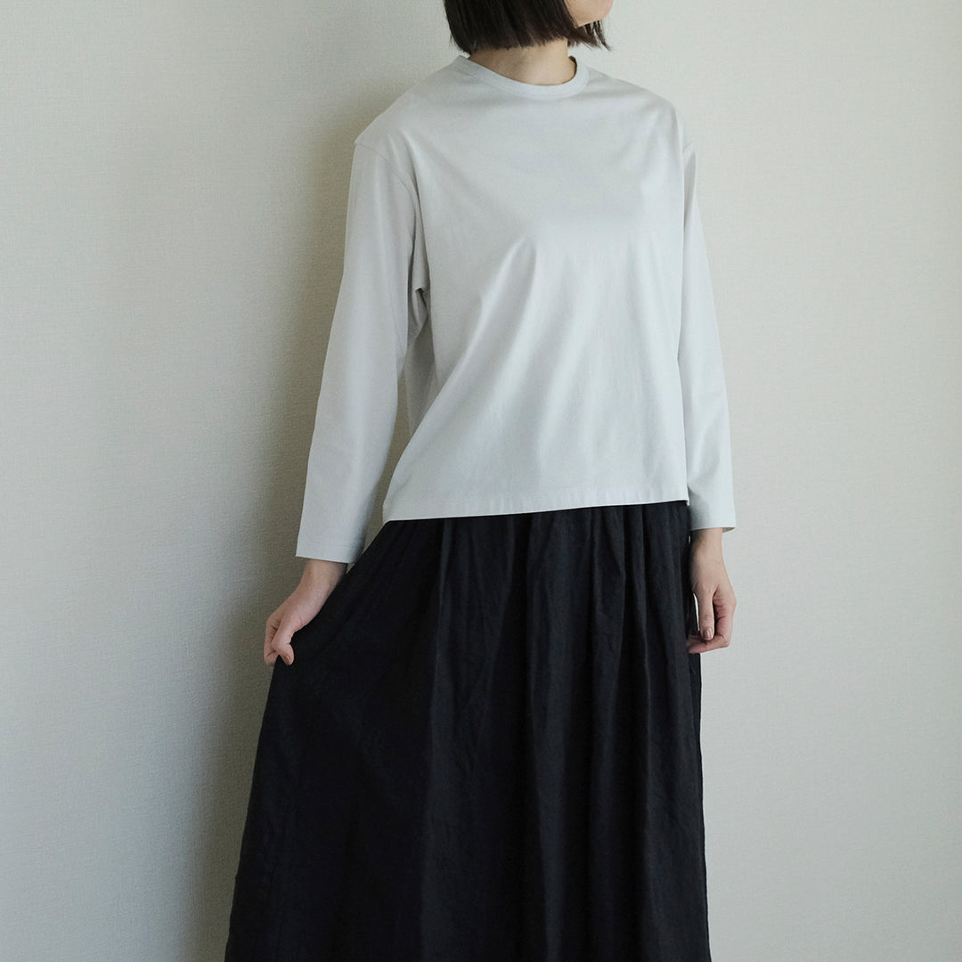 SALUÉ／white label スムース ロングスリーブTシャツ