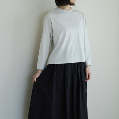 SALUÉ／white label スムース ロングスリーブTシャツ