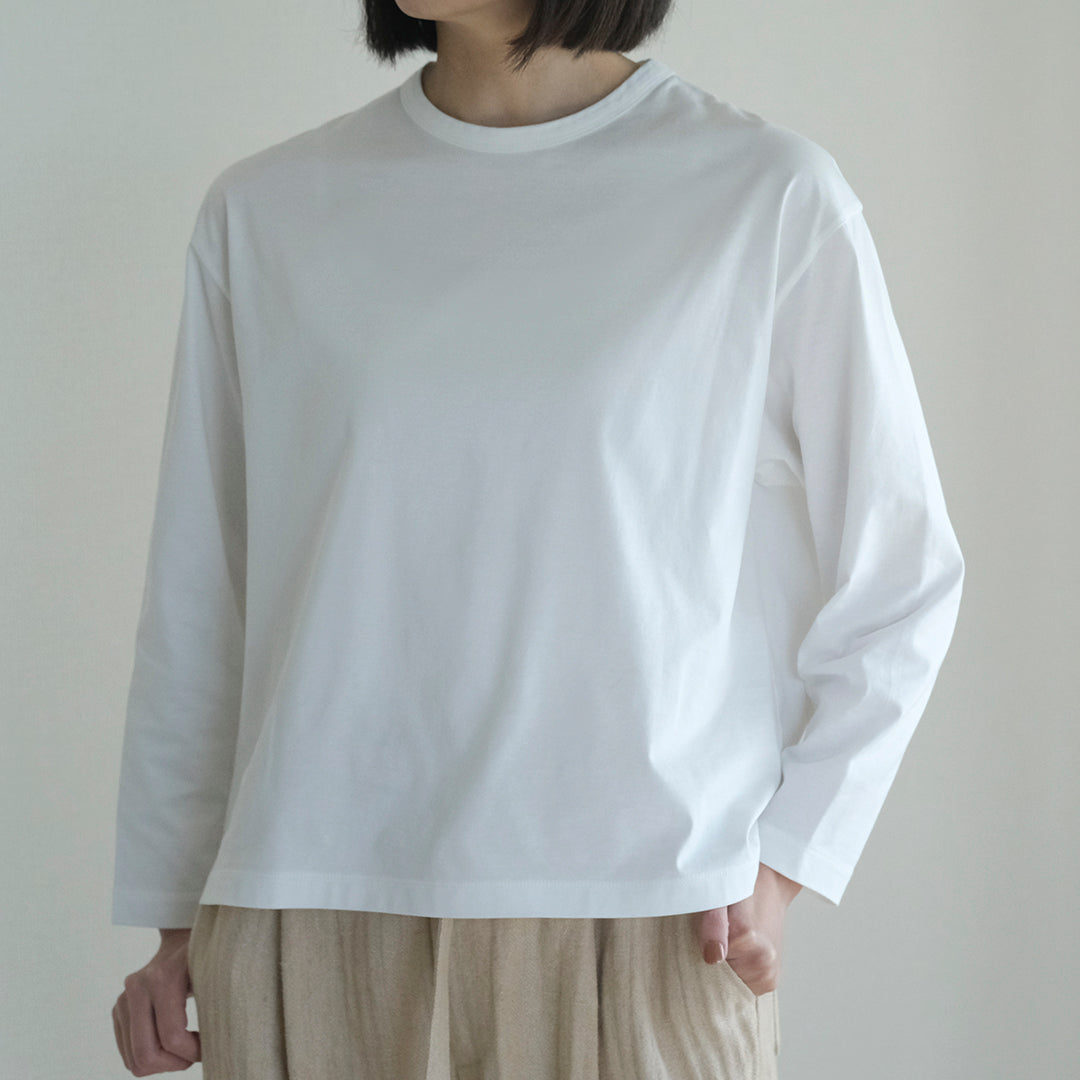 SALUÉ／white label スムース ロングスリーブTシャツ
