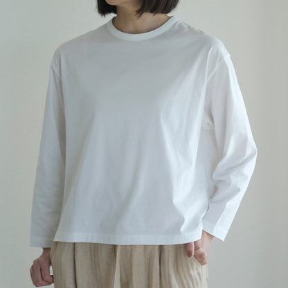 SALUÉ／white label スムース ロングスリーブTシャツ