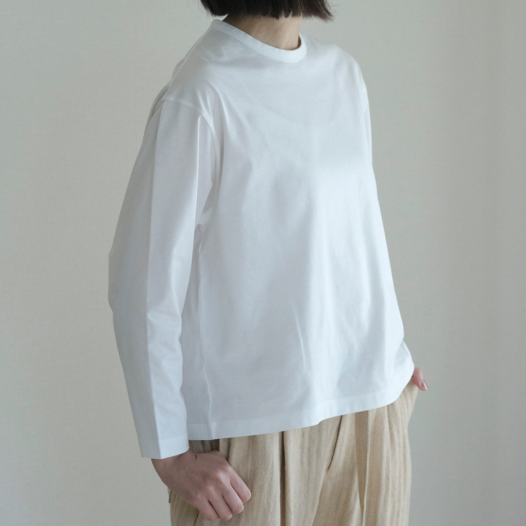 SALUÉ／white label スムース ロングスリーブTシャツ