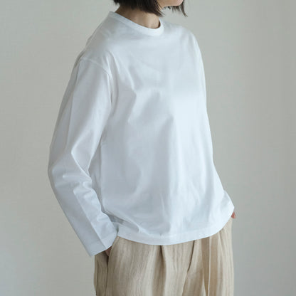 SALUÉ／white label スムース ロングスリーブTシャツ