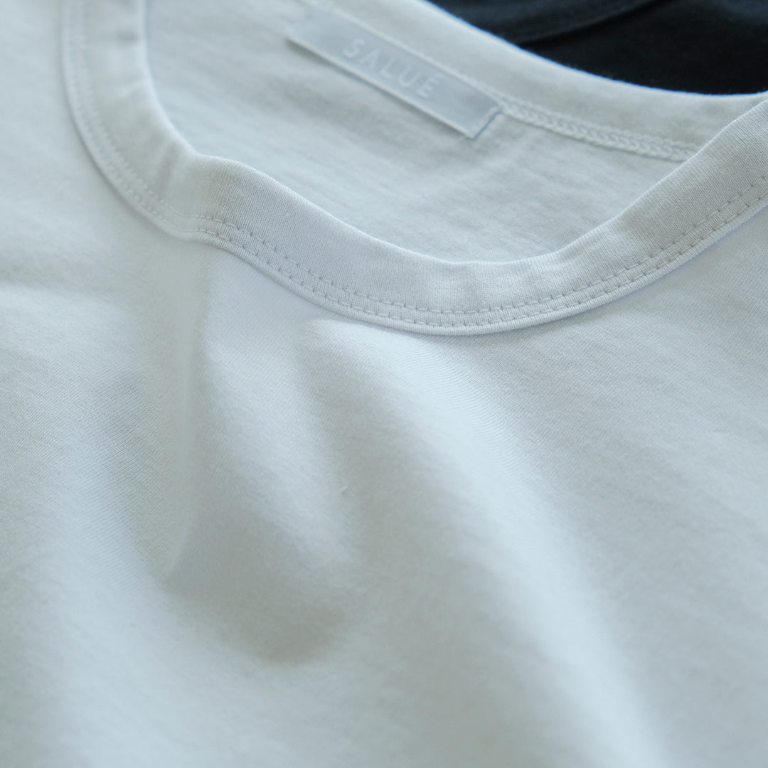SALUÉ／white label スムース ロングスリーブTシャツ