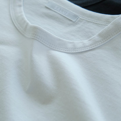 SALUÉ／white label スムース ロングスリーブTシャツ