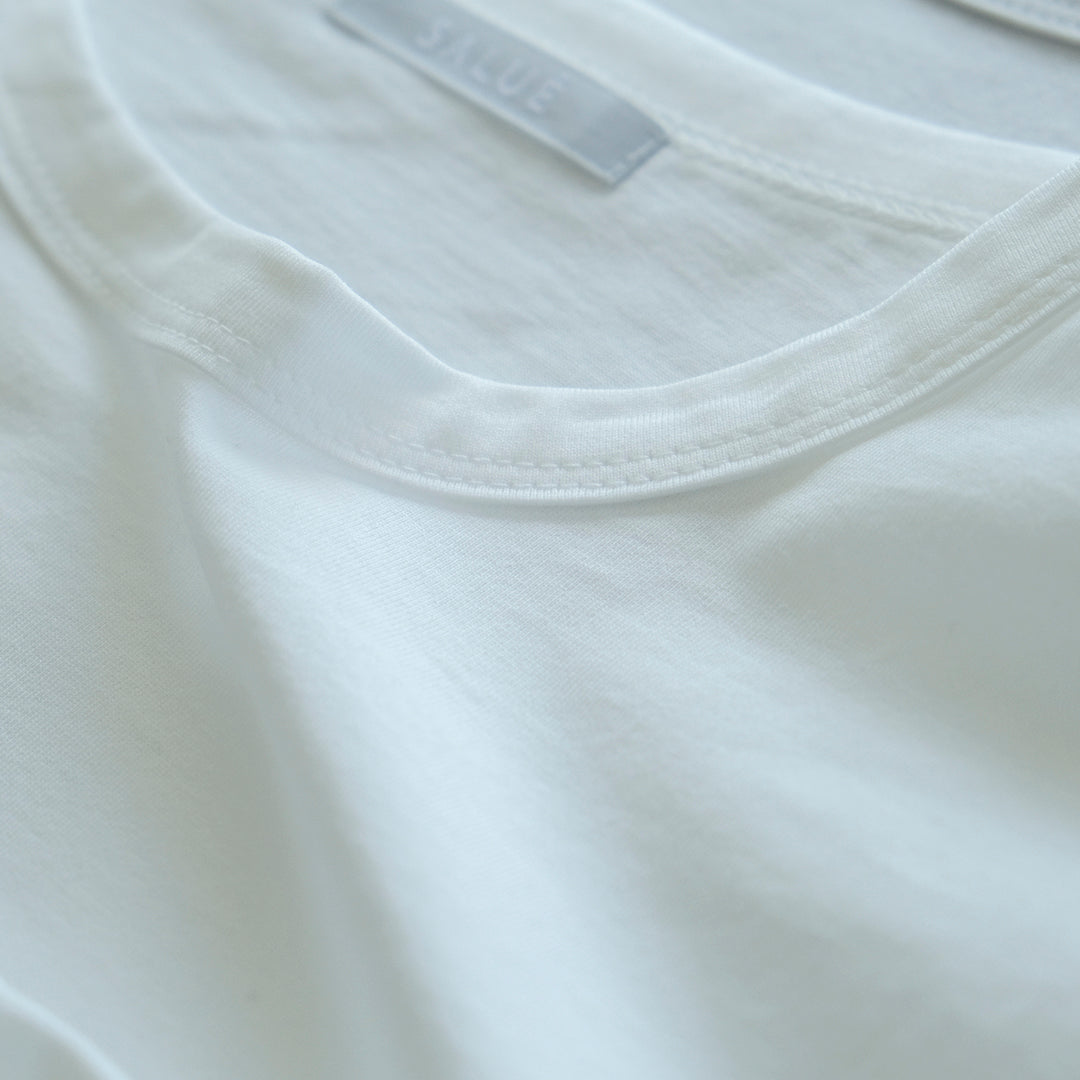SALUÉ／white label スムース ロングスリーブTシャツ