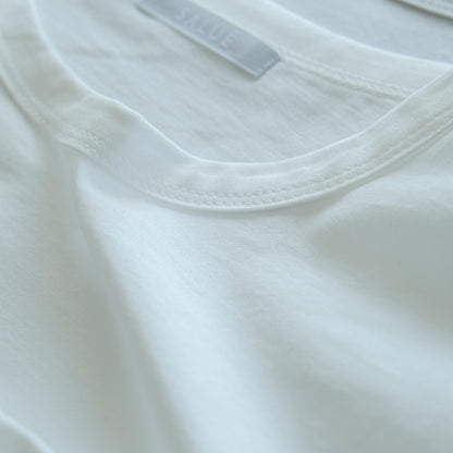 SALUÉ／white label スムース ロングスリーブTシャツ
