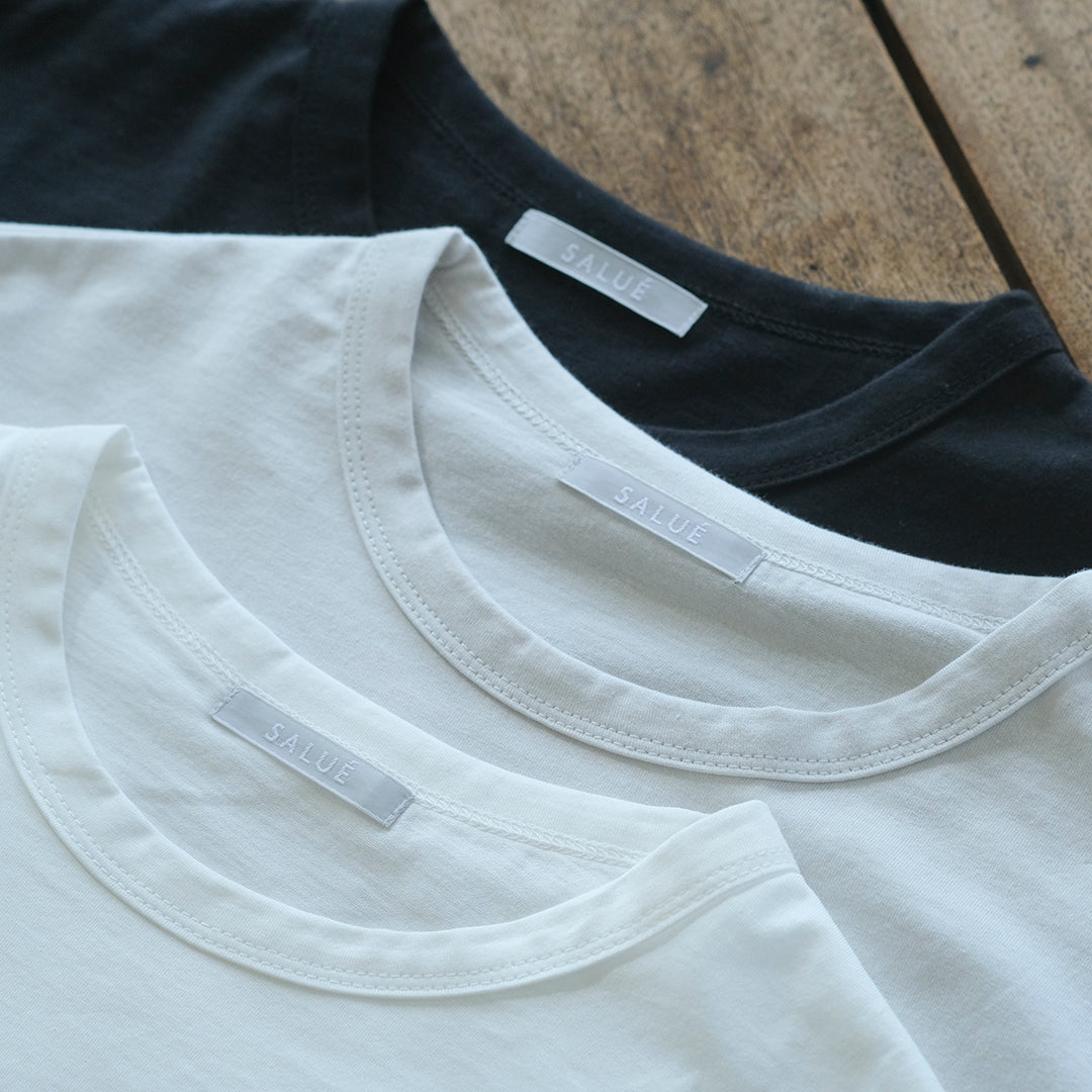 SALUÉ／white label スムース ロングスリーブTシャツ