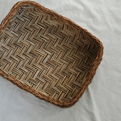 宮本工芸／【受注商品】あけびかご あじろ編み 整理かご