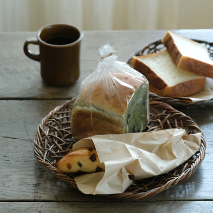 宮本工芸／あけびかご 乱れ編み 丸皿