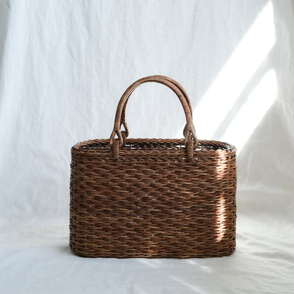 宮本工芸／【予約商品】あけびかご 薄型小松編 巻き手
