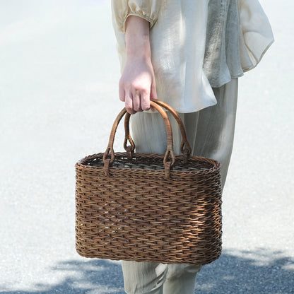 宮本工芸／【予約商品】あけびかご 薄型小松編 巻き手