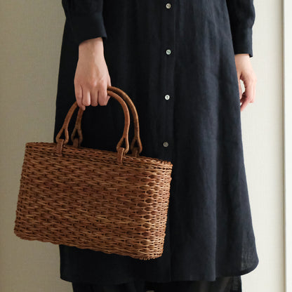 宮本工芸／【予約商品】あけびかご 薄型小松編 巻き手
