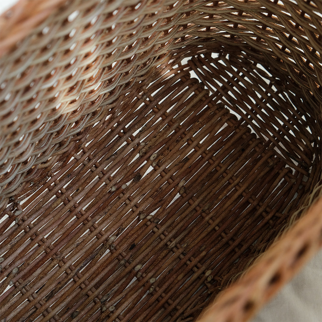 宮本工芸／【予約商品】あけびかご 薄型小松編 巻き手