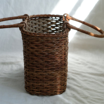 宮本工芸／【予約商品】あけびかご 薄型小松編 巻き手