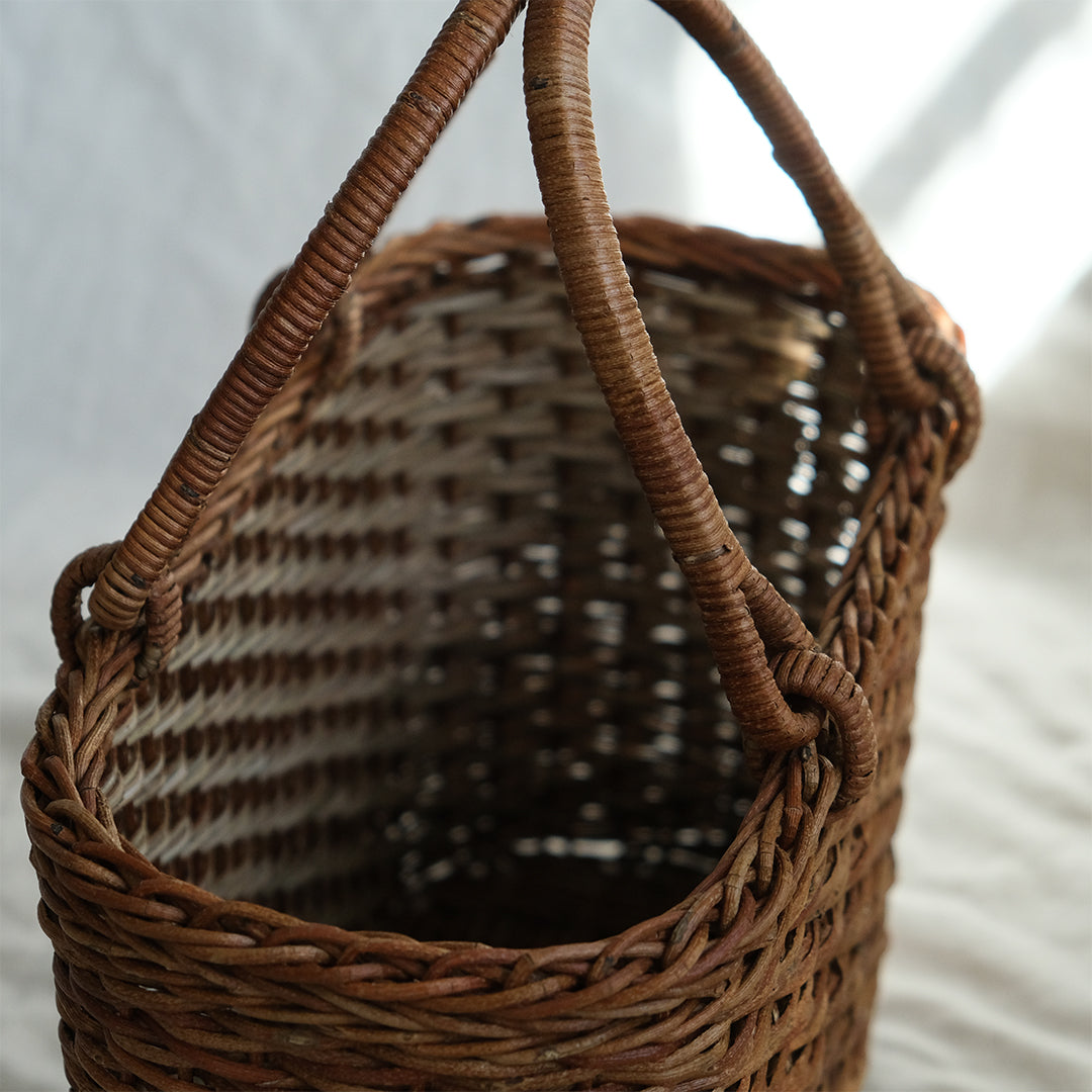 宮本工芸／【予約商品】あけびかご 薄型小松編 巻き手