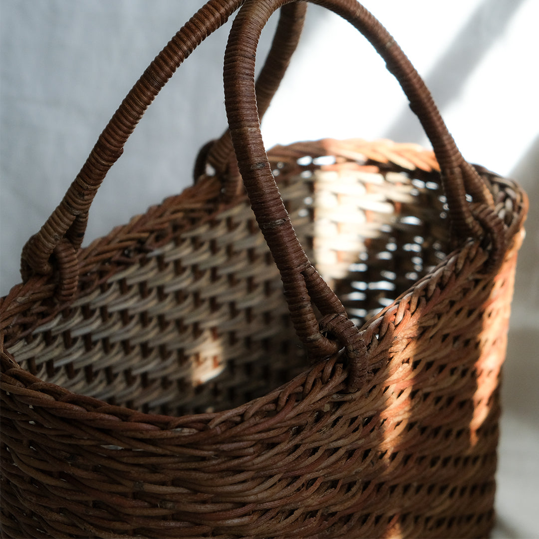 宮本工芸／【予約商品】あけびかご 薄型小松編 巻き手