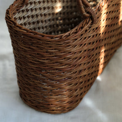 宮本工芸／【予約商品】あけびかご 薄型小松編 巻き手