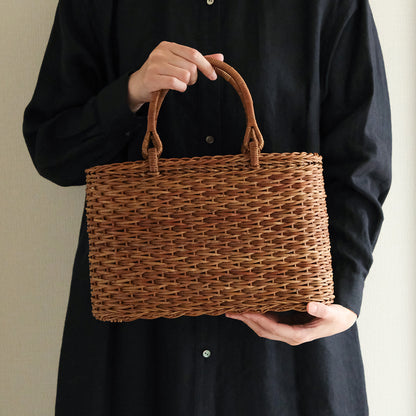 宮本工芸／【予約商品】あけびかご 薄型小松編 巻き手