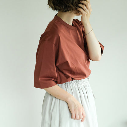 SALUÉ／white label スムース ハーフスリーブTシャツ
