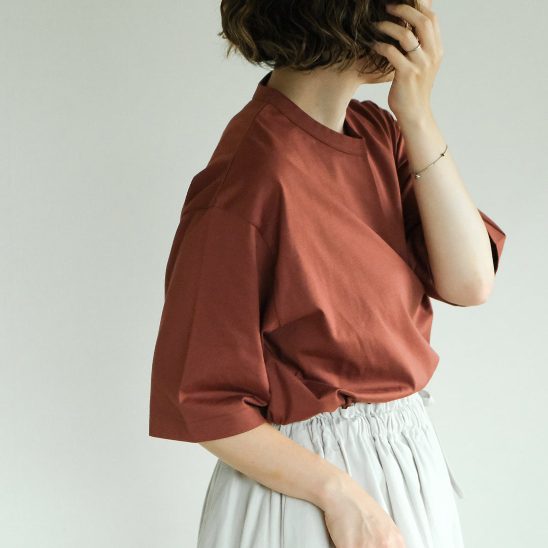 SALUÉ／white label スムース ハーフスリーブTシャツ