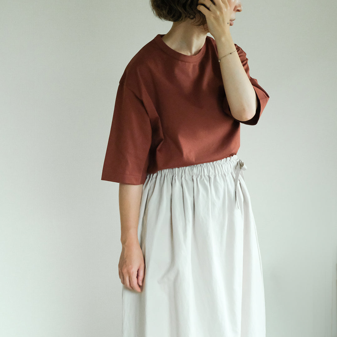 SALUÉ／white label スムース ハーフスリーブTシャツ
