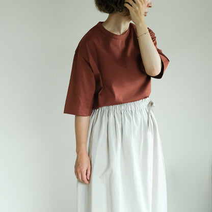 SALUÉ／white label スムース ハーフスリーブTシャツ