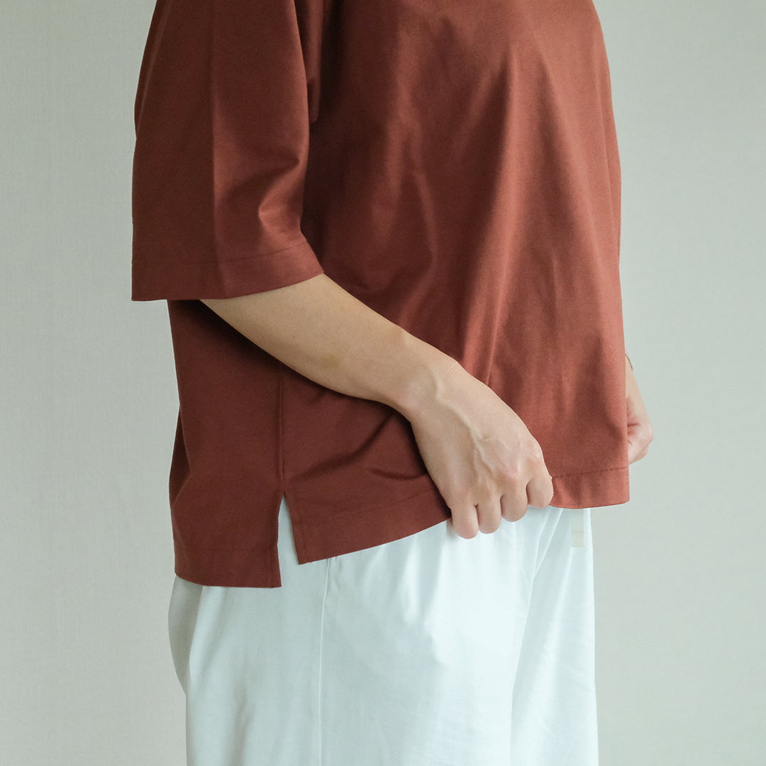 SALUÉ／white label スムース ハーフスリーブTシャツ