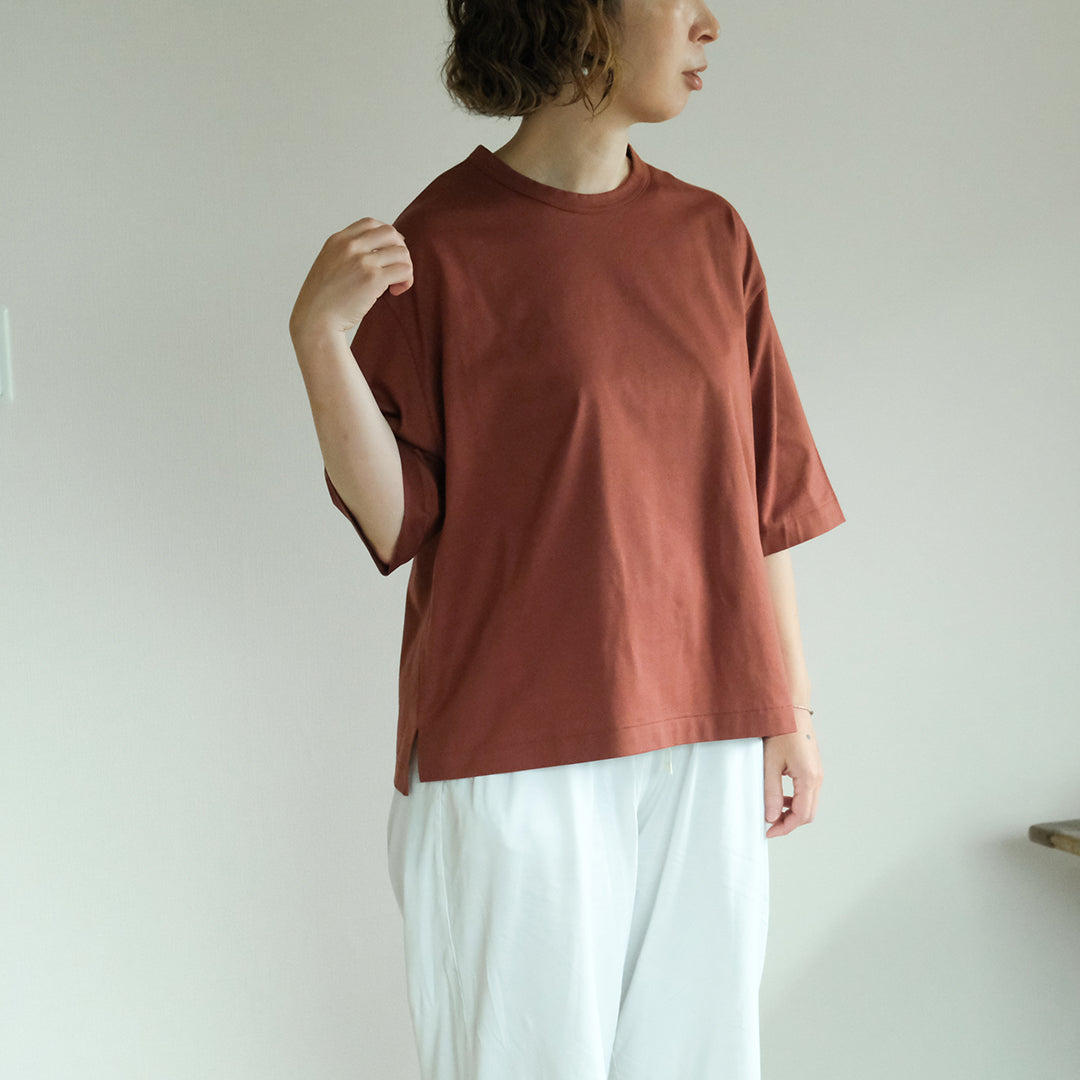 SALUÉ／white label スムース ハーフスリーブTシャツ
