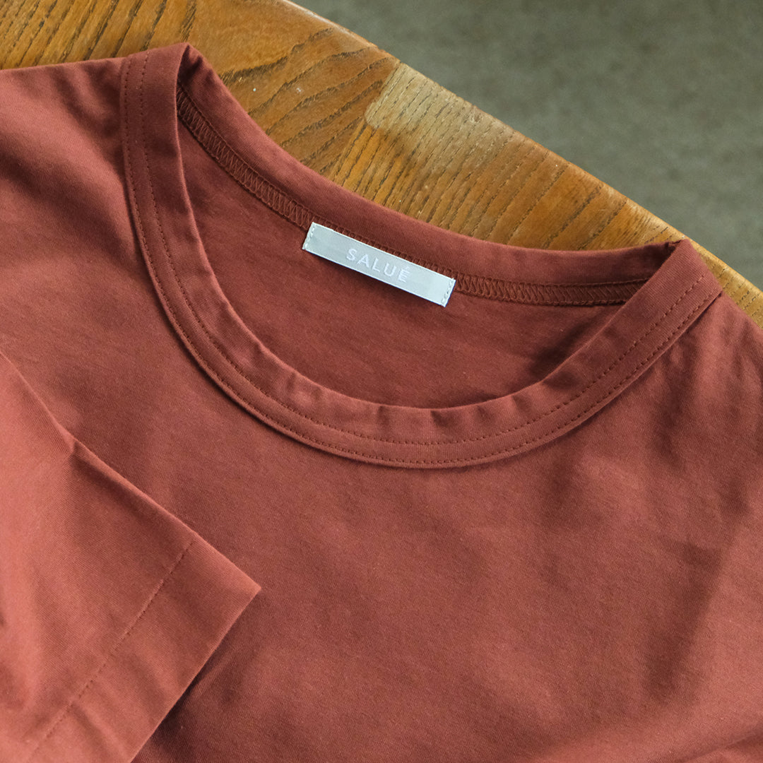 SALUÉ／white label スムース ハーフスリーブTシャツ