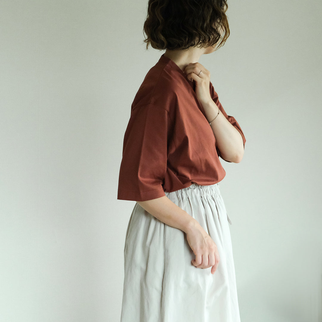 SALUÉ／white label スムース ハーフスリーブTシャツ