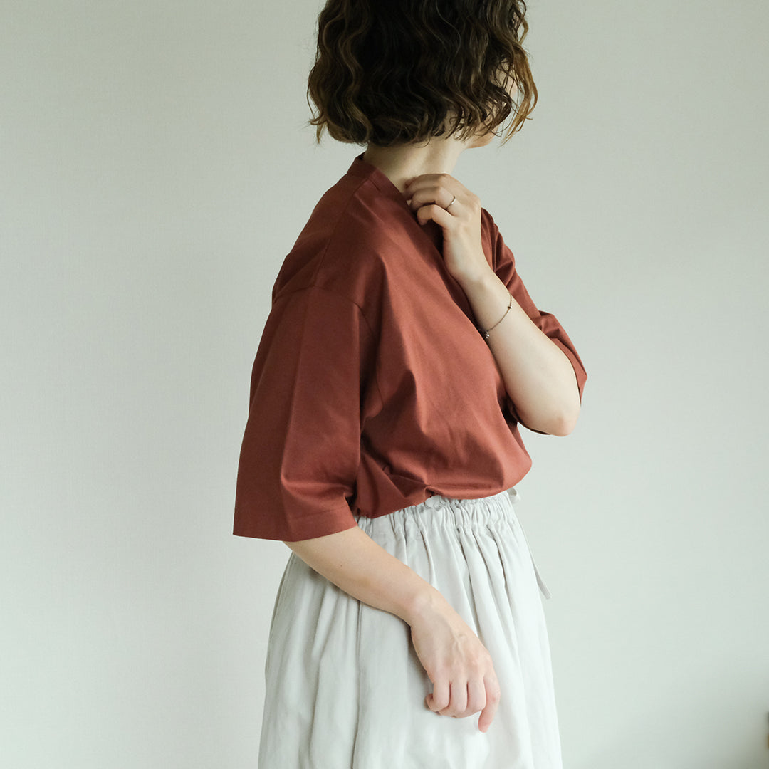 SALUÉ／white label スムース ハーフスリーブTシャツ